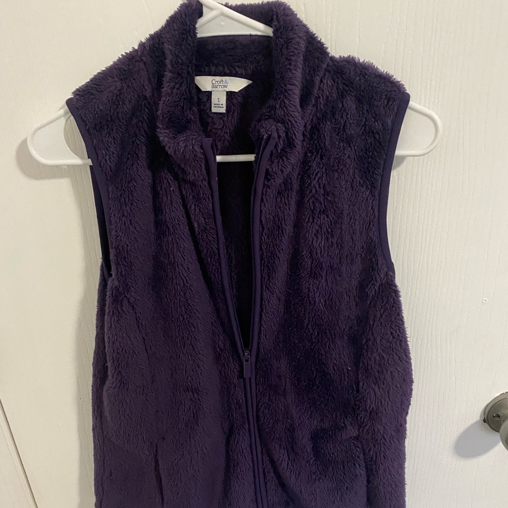 Purple Sherpa vest